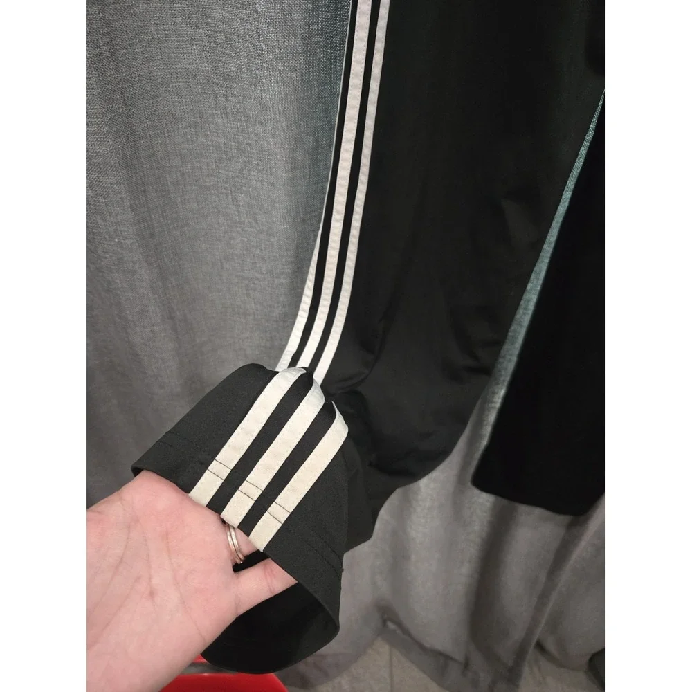 Adidas Youth Black White 3-Stripe Track Pants Joggers Size XL 18/20 Athletic